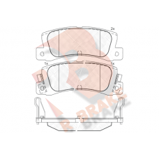 RB0612-071 R BRAKE Комплект гальмівних колодок дисковий гальм