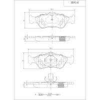 FBP4144 FI.BA Комплект гальмівних колодок дисковий гальм