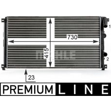 CR 13 000P MAHLE Радіатор охолодження двигуна