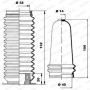 K150075 MOOG Комплект пильника рульове управління