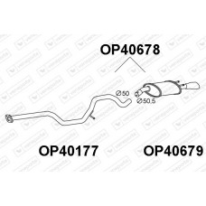 OP40678 VENEPORTE Глушник вихлопних газів кінцевий