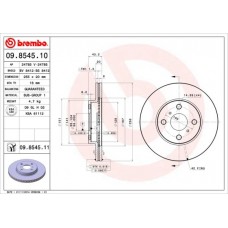 09.8545.10 BREMBO Гальмівний диск