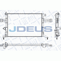RA0200760 JDEUS Радіатор охолодження двигуна