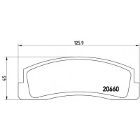 P 41 002 BREMBO Комплект гальмівних колодок дисковий гальм