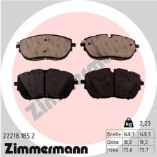 22218.185.2 ZIMMERMANN КомплеК т гальмівних колодок, дискове гальмо
