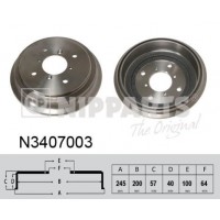 N3407003 NIPPARTS Гальмівний барабан