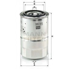 WK 815 x MANN-FILTER Паливний фільтр