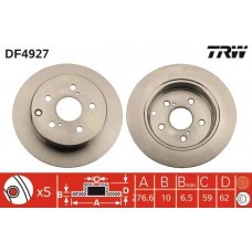 DF4927 TRW Гальмівний диск