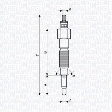 062900142304 MAGNETI MARELLI Свічка розжарювання