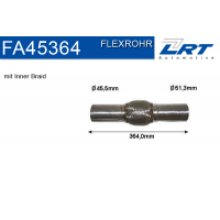 FA45364 LRT Гофрована труба вихлопна система
