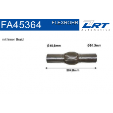 FA45364 LRT Гофрована труба вихлопна система