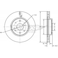 TX 72-60 TOMEX Brakes Гальмівний диск