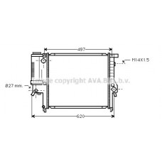 BW2124 AVA QUALITY COOLING Радіатор охолодження двигуна