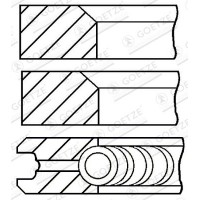 08-170700-10 GOETZE ENGINE Комплект поршневих кілець
