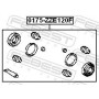 0175-ZZE120F FEBEST Ремкомплект, Гальмівний супорт