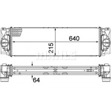 CI 368 000P MAHLE Интеркулер