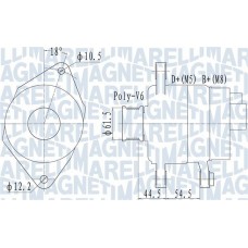 063731558010 MAGNETI MARELLI Генератор