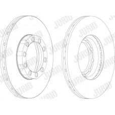 567954J JURID Гальмівний диск