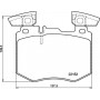 P 50 159 BREMBO КомплеК т гальмівних колодок, дискове гальмо