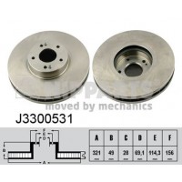 J3300531 NIPPARTS Гальмівний диск