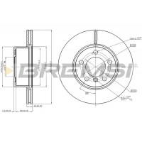 CD8195V BREMSI Гальмівний диск