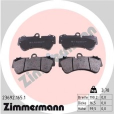 23692.165.1 ZIMMERMANN Комплект гальмівних колодок дисковий гальм