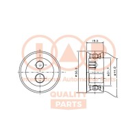 127-03070 IAP QUALITY PARTS Натяжний ролик ремінь ГРМ