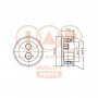 127-03070 IAP QUALITY PARTS Натяжний ролик ремінь ГРМ