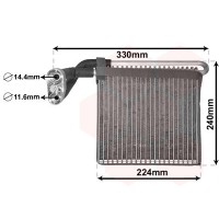 1800V459 VAN WEZEL Випарник кондиціонера