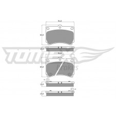 TX 10-91 TOMEX Brakes Комплект гальмівних колодок дисковий гальм