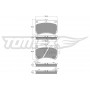 TX 10-91 TOMEX Brakes Комплект гальмівних колодок дисковий гальм