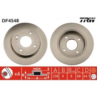 DF4548 TRW Гальмівний диск