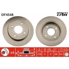 DF4548 TRW Гальмівний диск