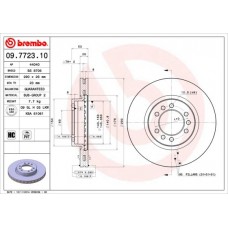 09.7723.10 BREMBO Гальмівний диск