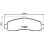 8DB 355 016-501 HELLA Комплект гальмівних колодок, дискове гальмо