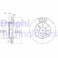 BG2282C DELPHI Гальмівний диск