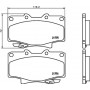 8DB 355 016-871 HELLA Комплект гальмівних колодок, дискове гальмо