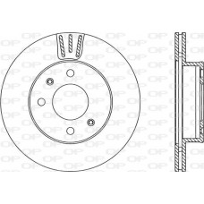 BDA2223.20 OPEN PARTS Гальмівний диск