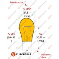 1616430980 EUROREPAR Лампа розжарювання, Ліхтар показника повороту