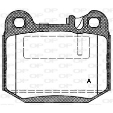 BPA0014.40 OPEN PARTS КомплеК т гальмівних колодок, дискове гальмо