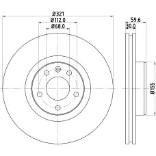 8DD 355 128-301 HELLA Гальмівний диск