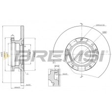 CD8471S BREMSI Гальмівний диск