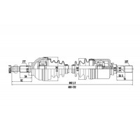 DDS260022 DYNAMATRIX Привідний вал
