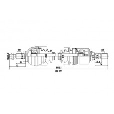 DDS260022 DYNAMATRIX Привідний вал
