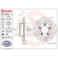 09.C879.11 BREMBO Гальмівний диск