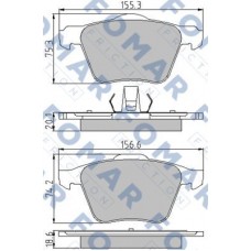 FO 846481 FOMAR Friction Комплект гальмівних колодок дисковий гальм