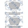 FO 846481 FOMAR Friction Комплект гальмівних колодок дисковий гальм