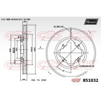 851032 MAXTECH Гальмівний диск
