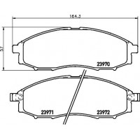 8DB 355 028-111 HELLA Комплект гальмівних колодок дисковий гальм
