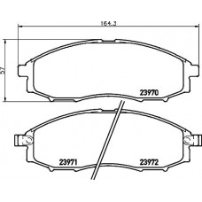 8DB 355 028-111 HELLA Комплект гальмівних колодок дисковий гальм